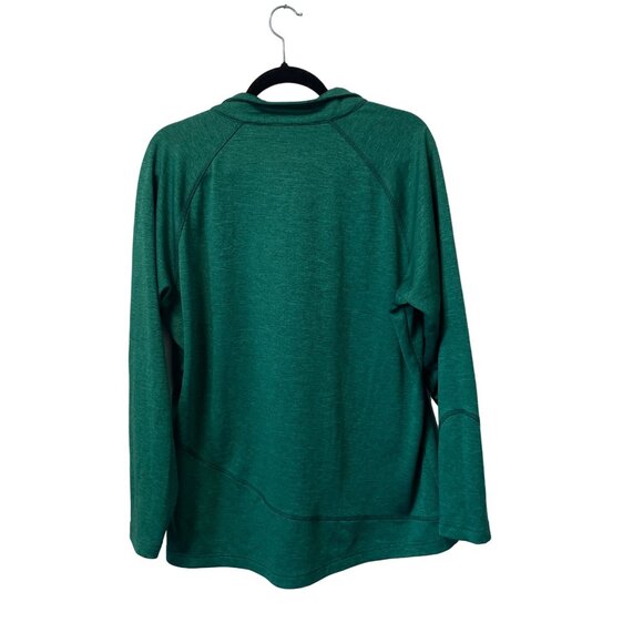 BOULDER GEAR QUARTER ZIP SWEATER WOMENS 2XL GREEN 2445R HEATHERED FLEECE OUTDOOR - Picture 2 of 9